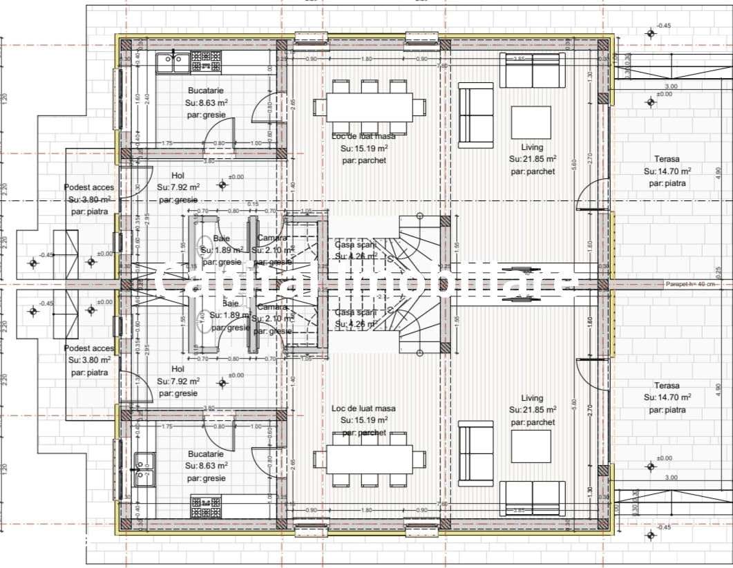 Duplex spatios 4 camere, Tauții-Măgherăuș 0%Comision - Imagine principală: 5/12