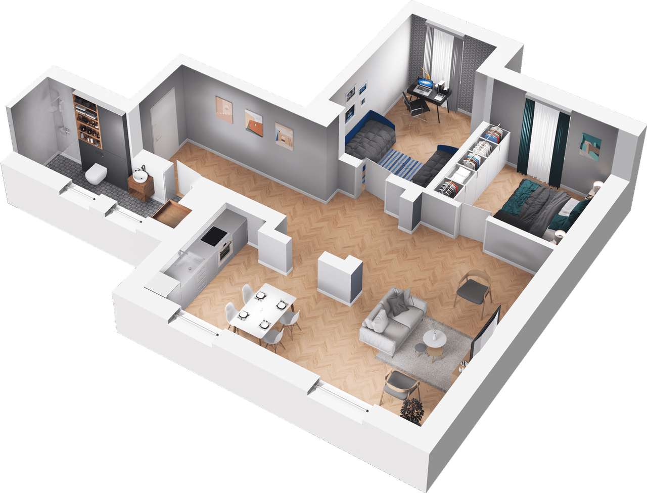 Racławicka Park | nowe mieszkanie M.15 - Pełny obrazek: 3/8