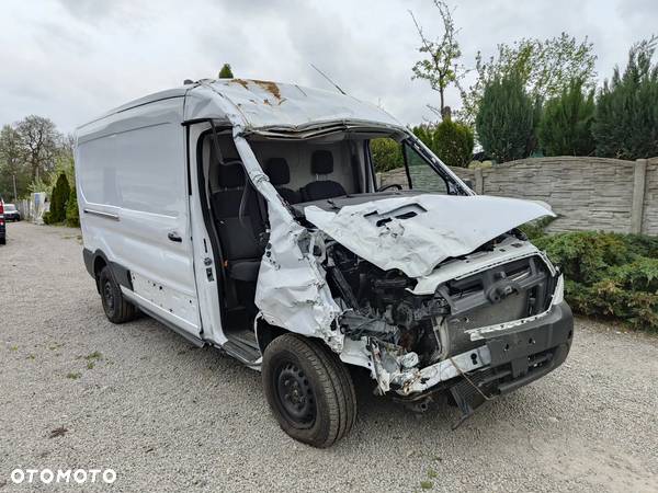 Ford Transit MK8 Lift L3H2 2.0Tdci 130km 2023 r Klima Grzana szyba  Esp Euro 6 Pdc Przod Tyl Oryginalny Przebieg 11 tys  Led Tempomat Skórzana Kierownica - 6