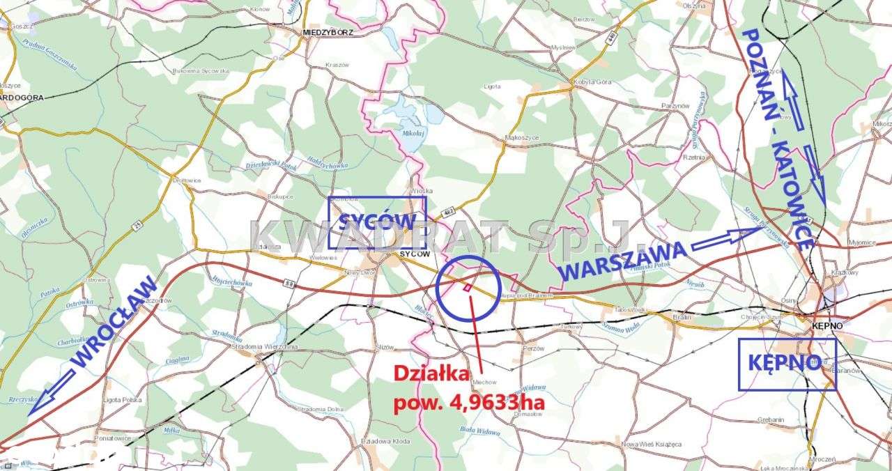 Diałka inwestycyjna 4,9633ha - Słupia pod Bralinem - Pełny obrazek: 5/8