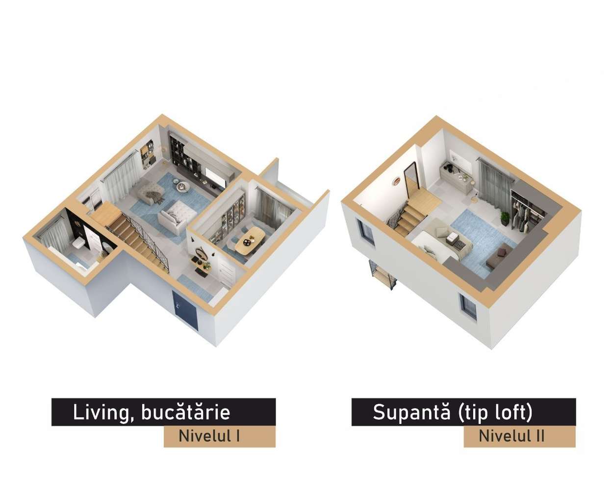 Loft open space 2 nivele - Rezidential Movas-14