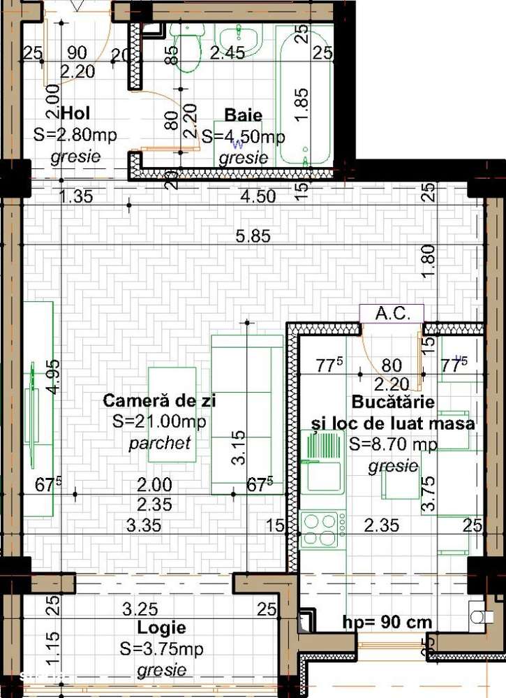 Apartament 1 camera, 41 mp, Valea Lupului - Popas Pacurari - Imagine principală: 2/6