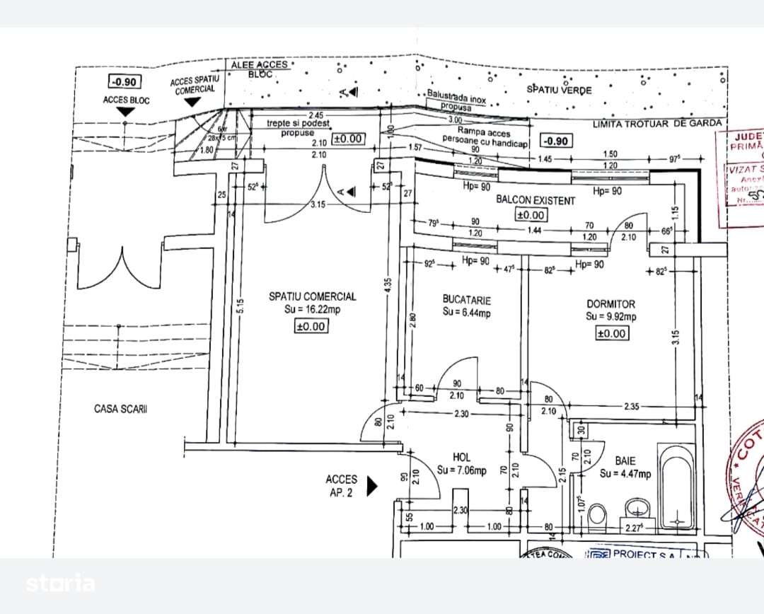 Ap, 52 mp, dec , spațiu com. Constanța, 83000 mii-6