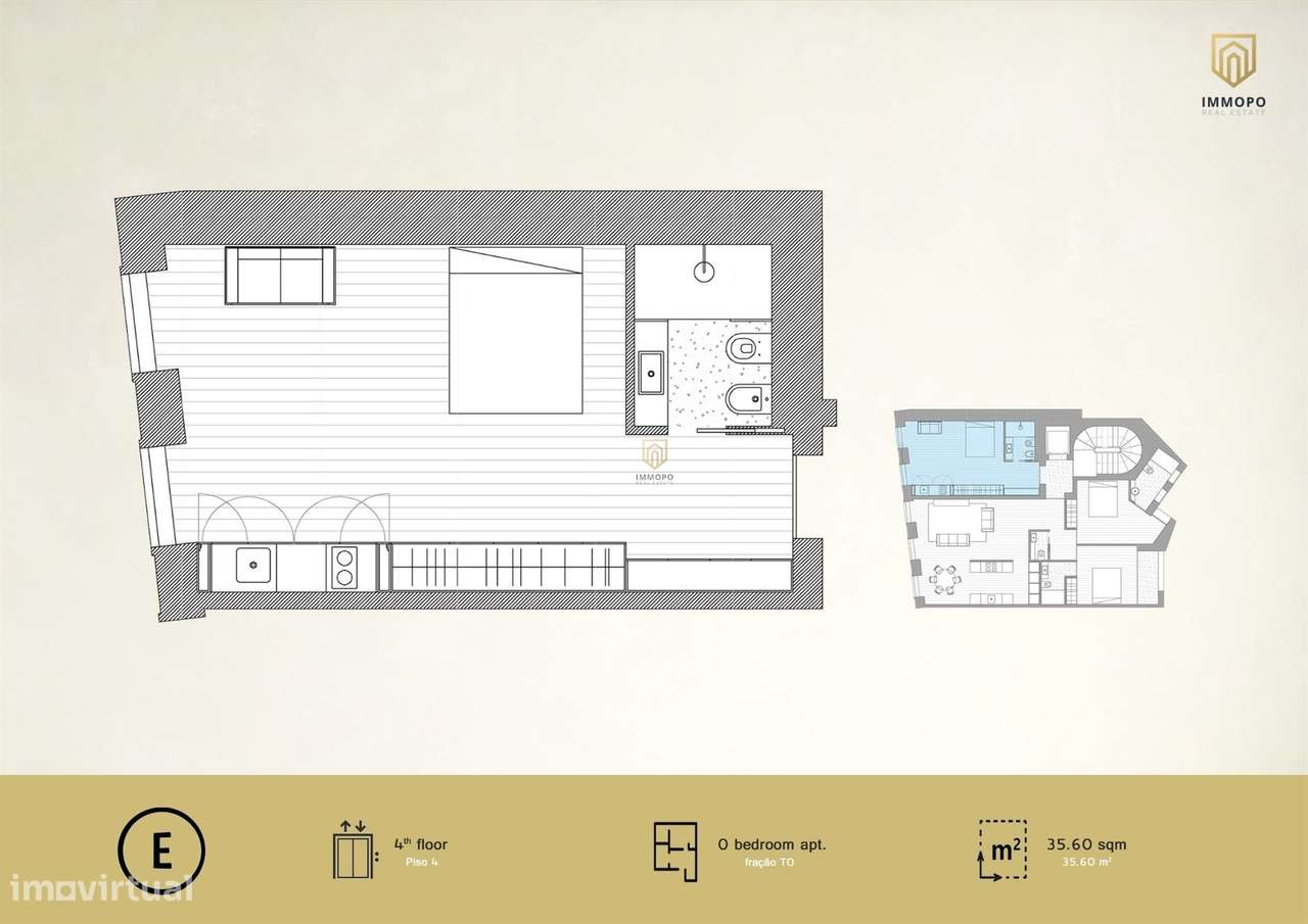 T0 de luxo no centro do Porto-19