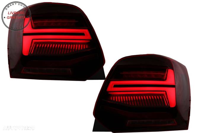 Stopuri Full LED VW POLO 6R 6C 61 (2011-2017) Semnal Dinamic Led Vento Look- livrare gratuita - 6