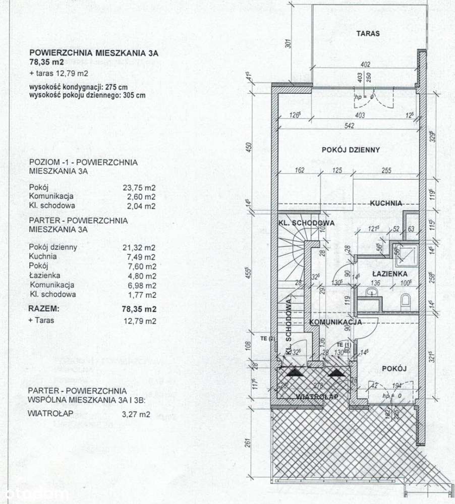 3 pokojowe mieszkanie z ogródkiem i tarasem w szeregowcu-13