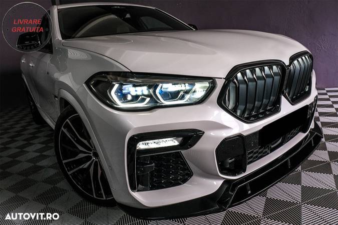 Prelungire Bara Fata BMW X6 G06 X6M (2019-up) Negru Lucios- livrare gratuita - 10