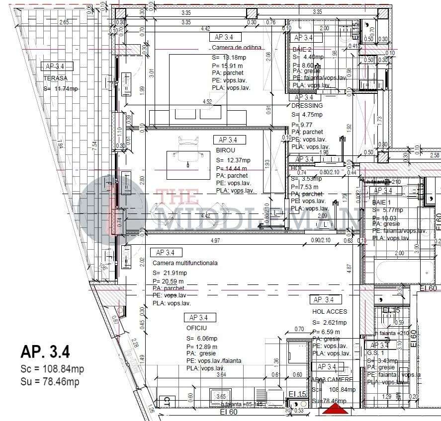 Apartament cu 3 camere si 3  bai langa Mall Veranda -  COMISION     0%-4