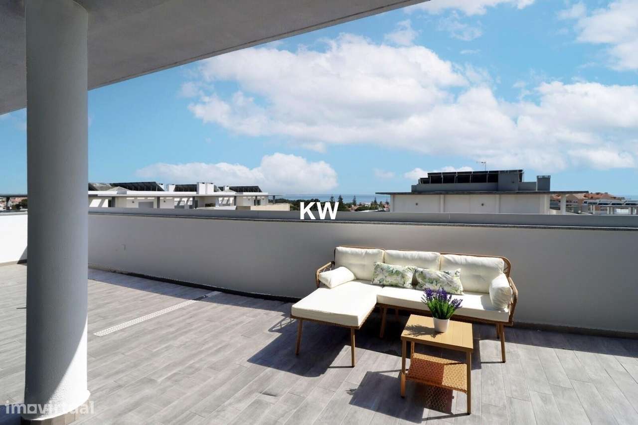 Penthouse T4 com vista Mar e terraço de 360º com 160 m2, em Carcavelos - Grande imagem: 5/27