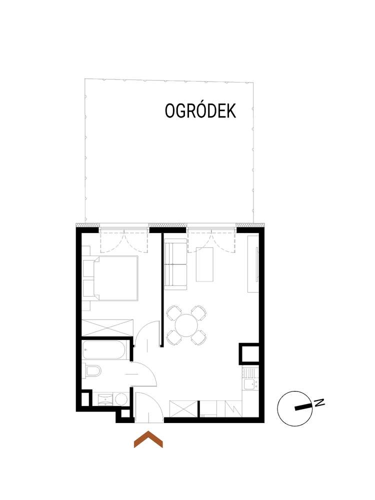 Apartamenty Gdyńska- 2-pok. mieszkanie z ogródkiem - Pełny obrazek: 2/12
