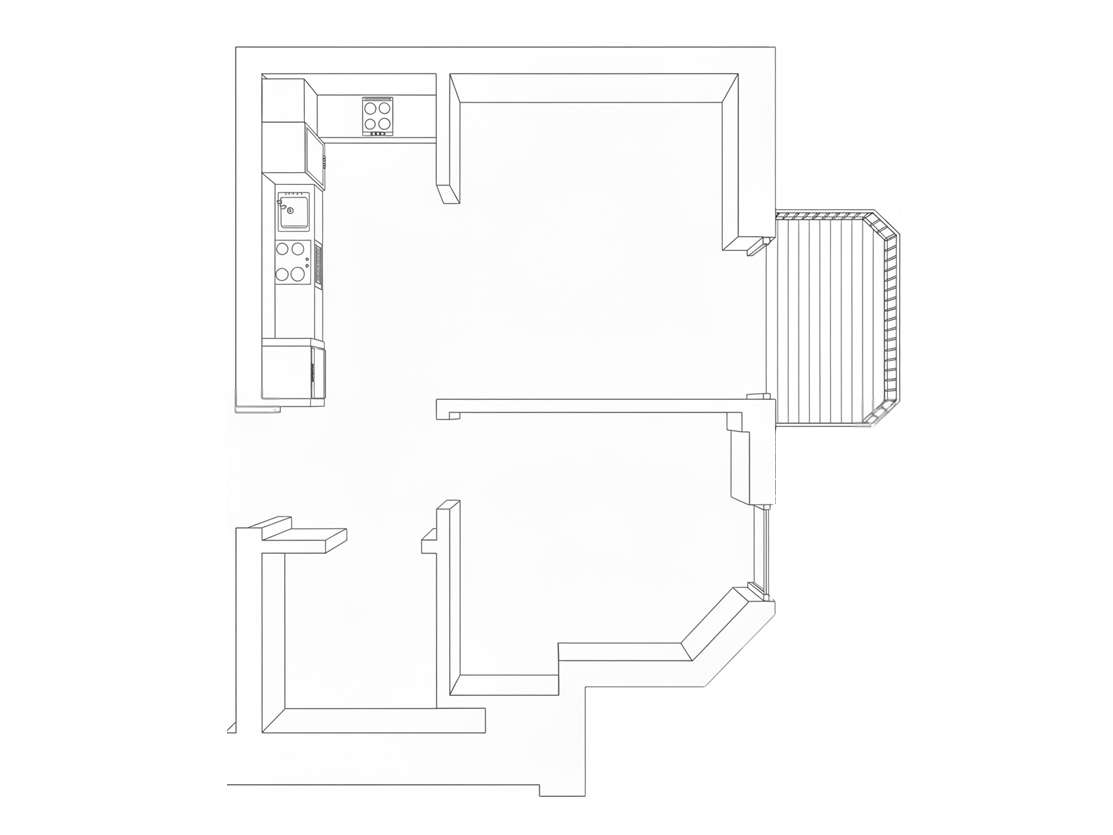 Mieszkanie 26 m2 z balkonem na Kazimierzu!-1