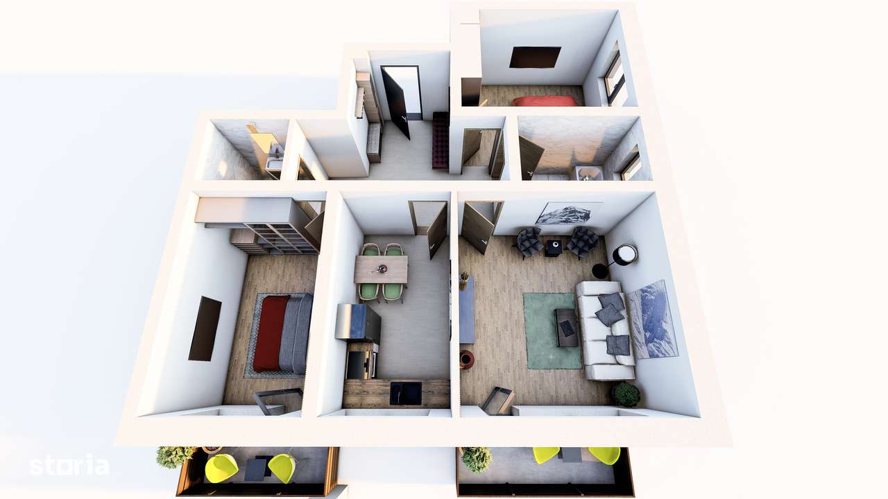 Apartament 3 camere FINALIZAT, etaj 1, Comision 0%.-11