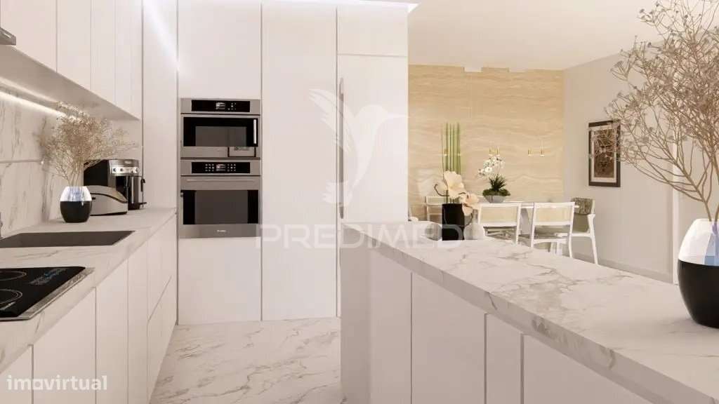 Apartamento T1 | Condomínio Fechado com Portaria | Varanda & Garagem - Grande imagem: 4/15