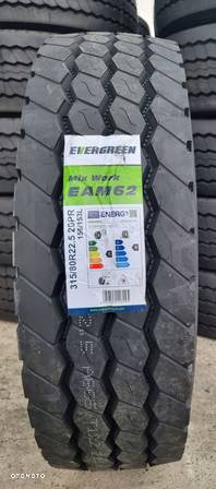 Opony 2 x 315/80R22.5 Evergreen EAM62 - prowadzące - 2