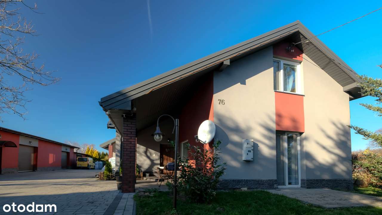 Dom 245 m², Magazyny 281 m² – okolice Pabianic !-1