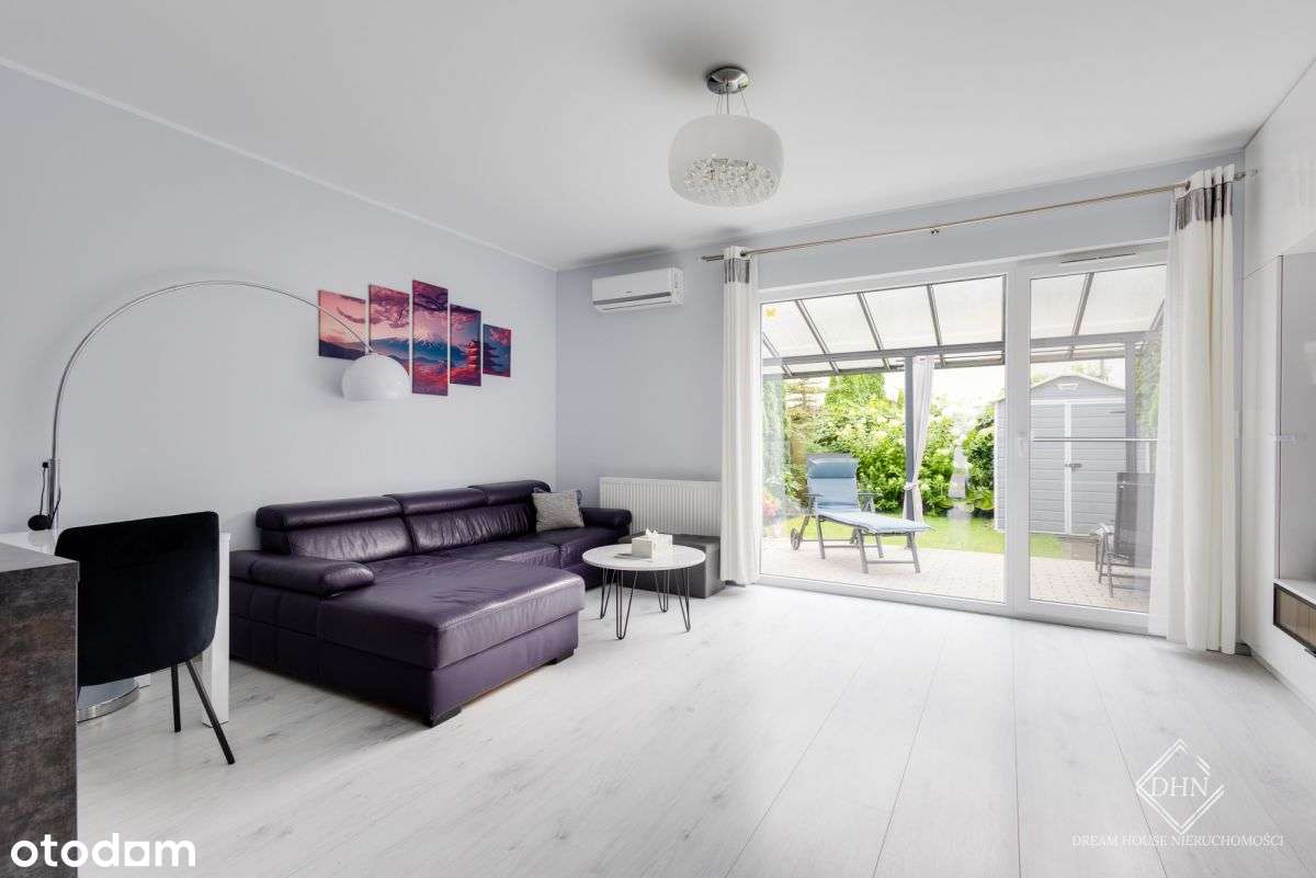 Nowoczesny szereg z ogrodem, 2xparking, Ekstra