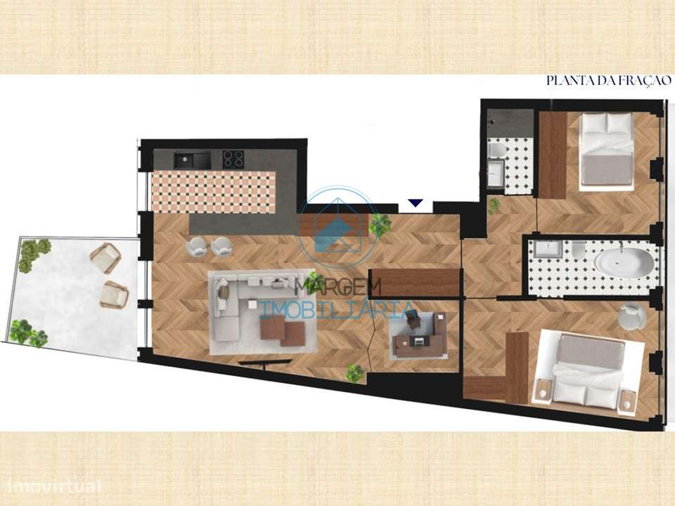 T2+1 com varanda 15m2, L.garagem + arrumo-1