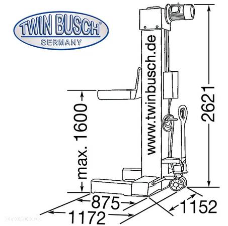 Podnośnik ciężarowy 30t 4x7,5t Twin Busch MOBILNY - 12