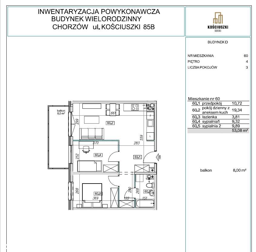 3 POKOJE NA ZAMKNIĘTYM OSIEDLU INWESTYCJA ZAKOŃCZONA - Pełny obrazek: 4/4