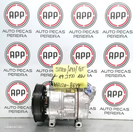 Compressor ar condicionado Fiat Stilo,, Alfa Romeu GT, 147 1.9 MJET referência 447220-8644. - 1