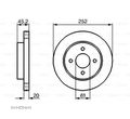 TARCZA HAMULCOWA 252X20 V 4-OTW NISSAN ALMERA 95-00  2 SZT ATE 420203 - 3