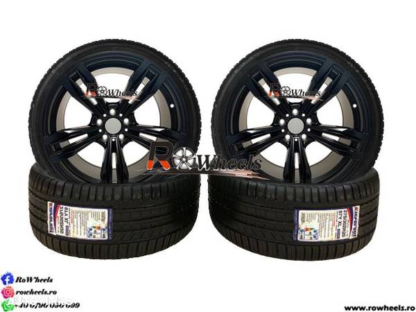 Jante BMW 20 R20 Negru Mat BMW F01 F10 F13 Seria 5,6,7 X3 X5 X6 Anvelope Vara - 4