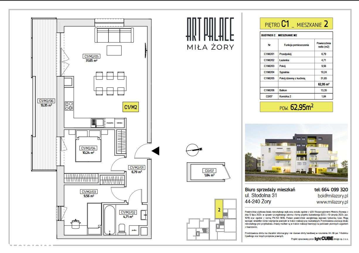 MIŁA Żory - 3-pokojowe NOWE mieszkanie w stanie deweloperskim - Pełny obrazek: 5/10