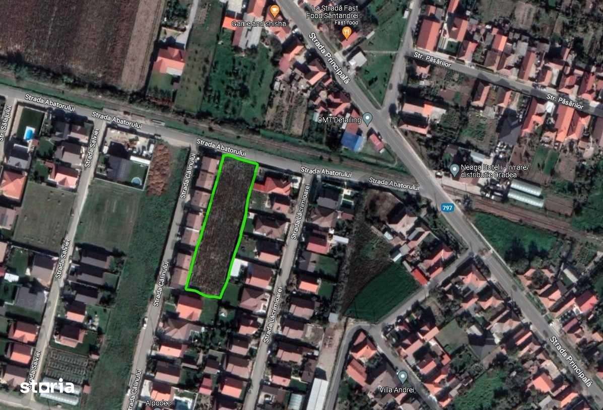 RECO teren intravilan in Santandrei 1608 mp - Imagine principală: 3/5