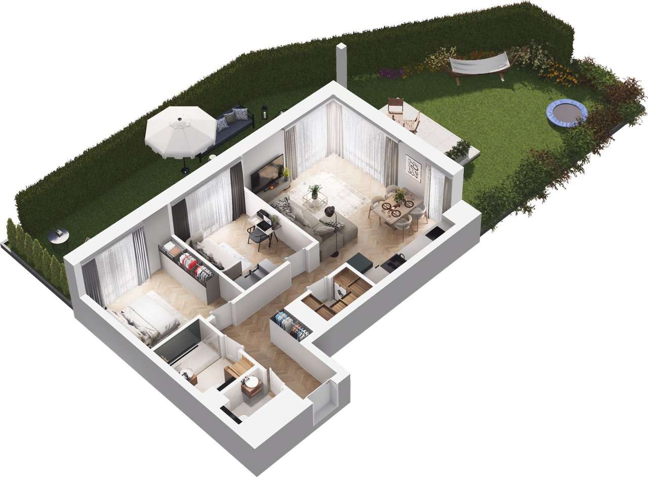 Ville Garden | mieszkanie 3-pok. | C.04 - Pełny obrazek: 5/10