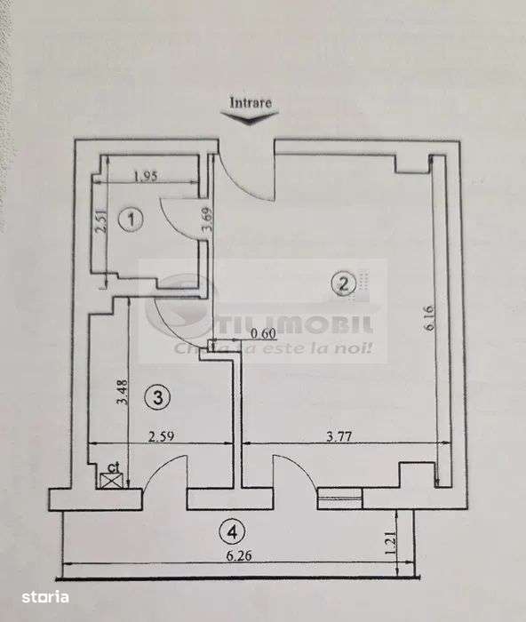 Ap 1 cam, 45 mp, bloc nou intab., mobilat, 99.800 € - Imagine principală: 5/6