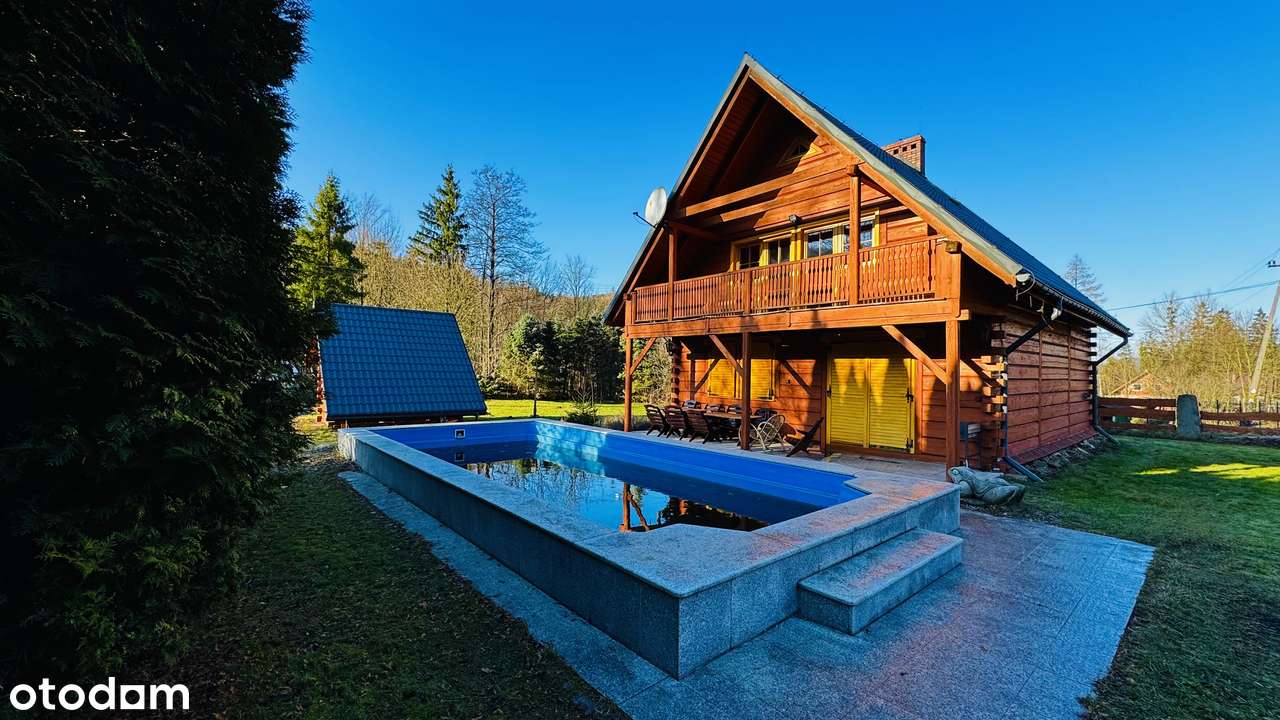 Piękny dom z bala z basenem pod Starym Groniem BRENNA-9