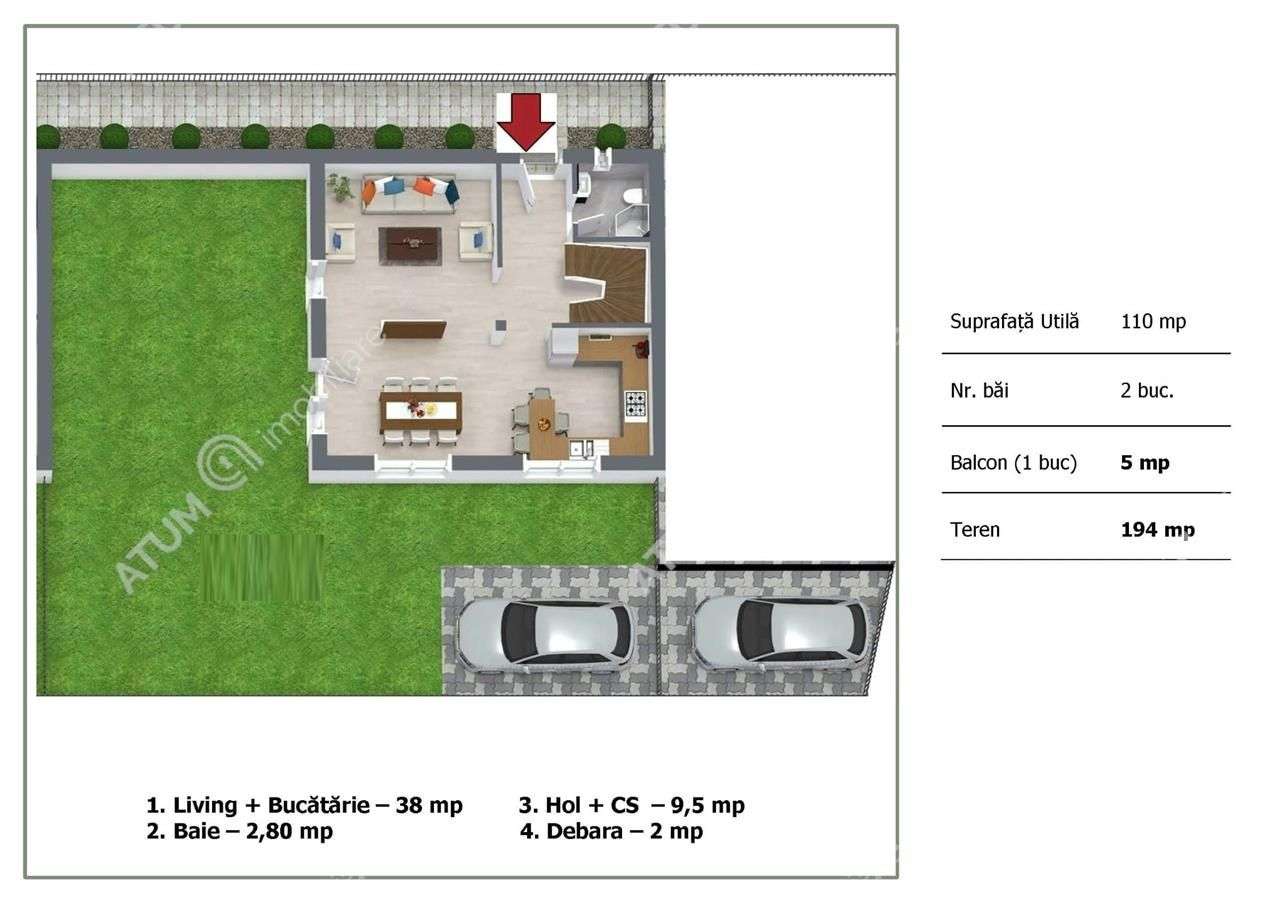 Casa intabulata individuala cu 4 camere decomandate Comision 0 - Imagine principală: 5/16