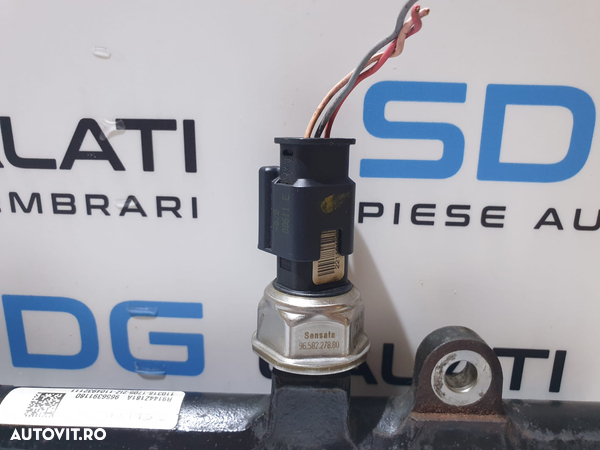 Rampa Injectoare Cu Senzor Senzori Regulator Presiune Peugeot 508 2.0 HDI 2010 - 2018 Cod 9656391180 9658227880 - 2