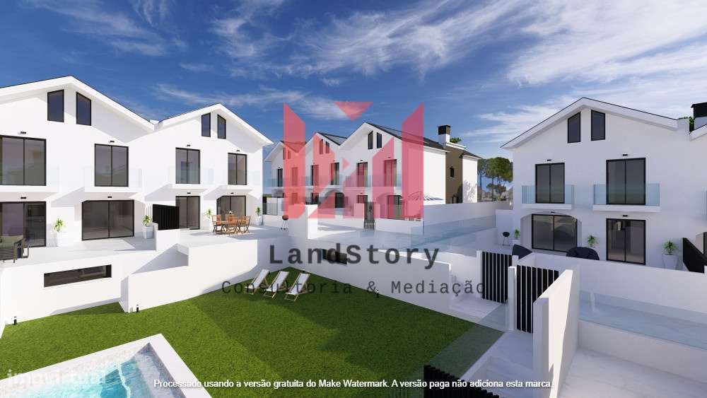 Condominio Moradias T4 piscina e jardim Estoril-21