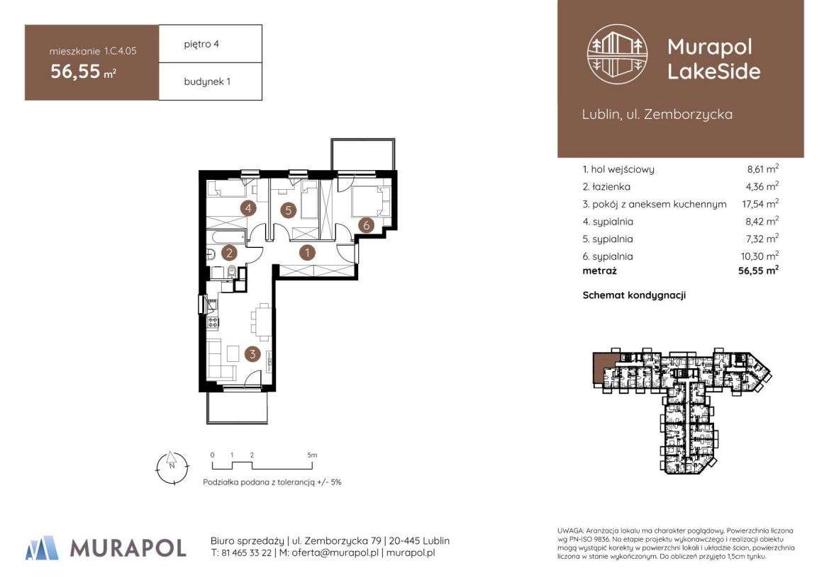 4-pokojowe mieszkanie 56m2 Bez Pośredników - Pełny obrazek: 2/6
