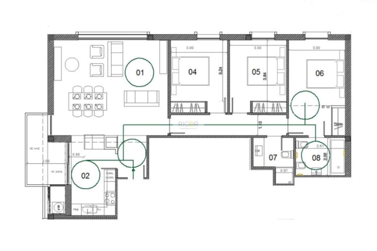 Apartamento T3 novo com varanda à Santa Rita, pronto a habitar-22