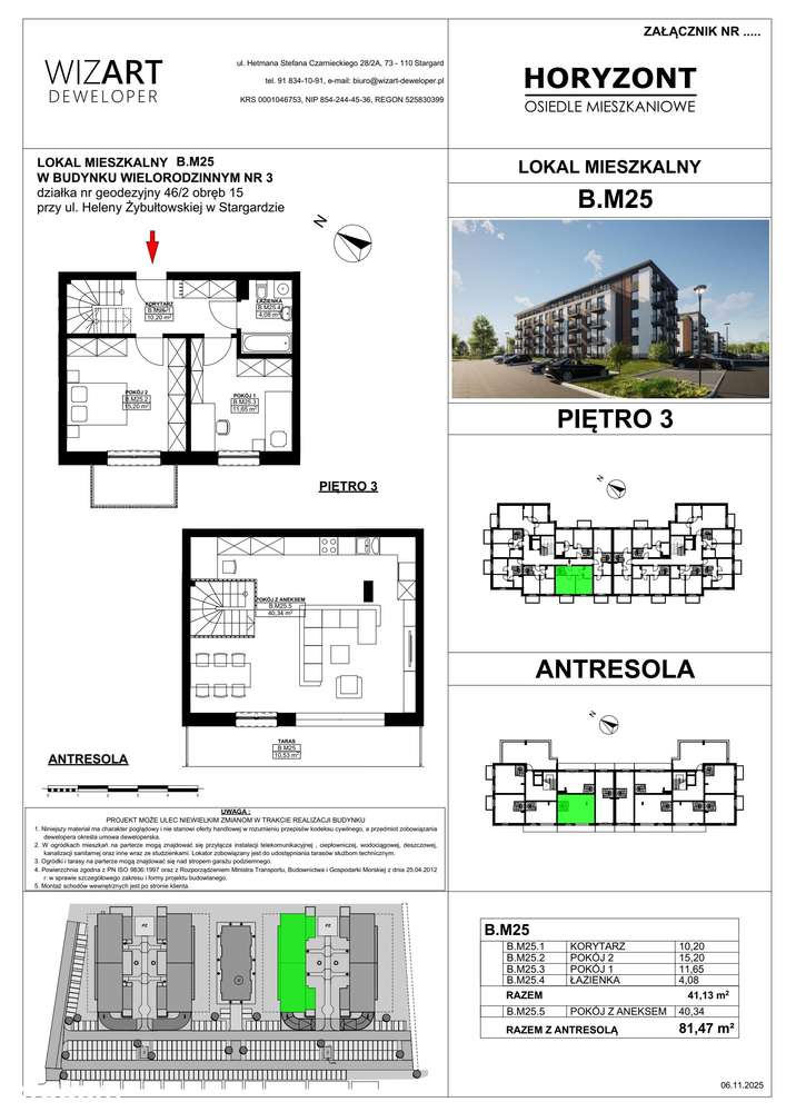 Osiedle Horyzont | etap 3 | mieszkanie B25 - Pełny obrazek: 2/7