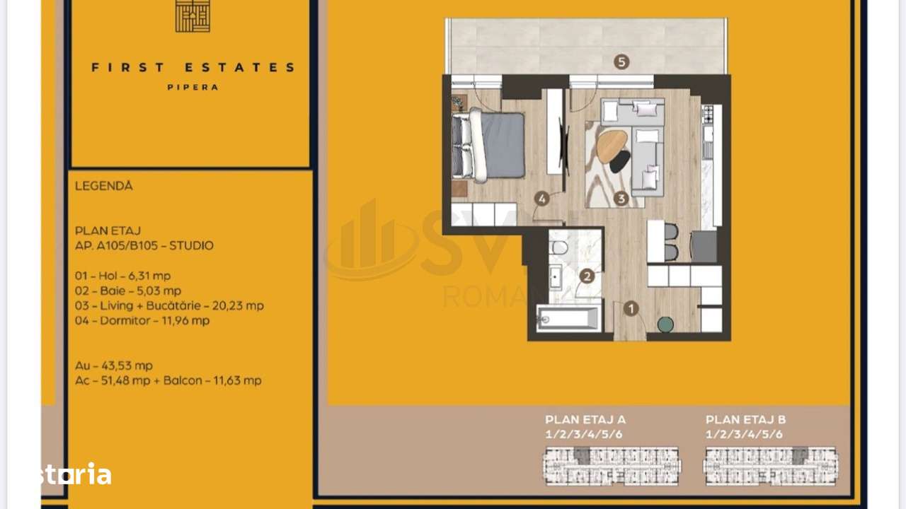 Apartament 2 camere First Estates Pipera - Imagine principală: 4/12