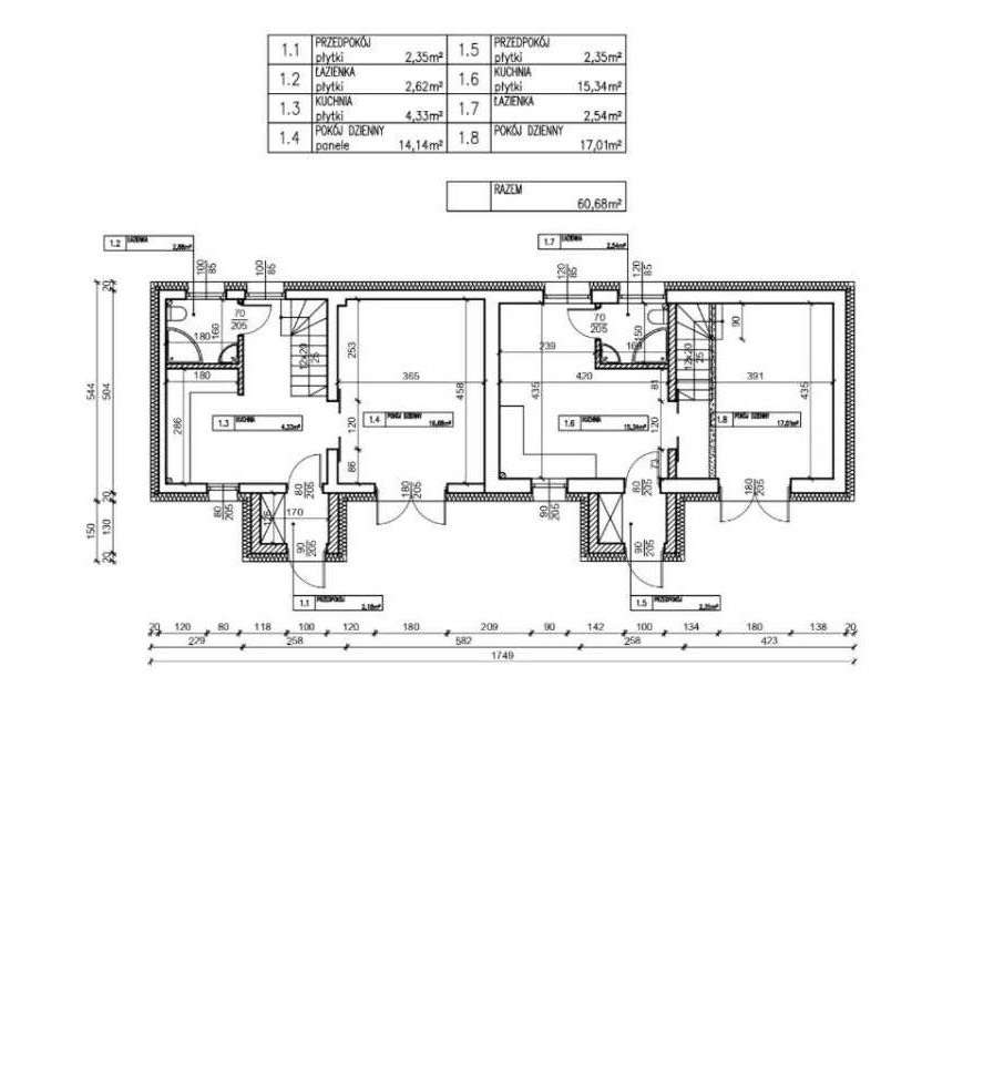 Dwa osobne mieszkania z poddaszem z zatwierdzonym projketem budowlanym - Pełny obrazek: 3/7