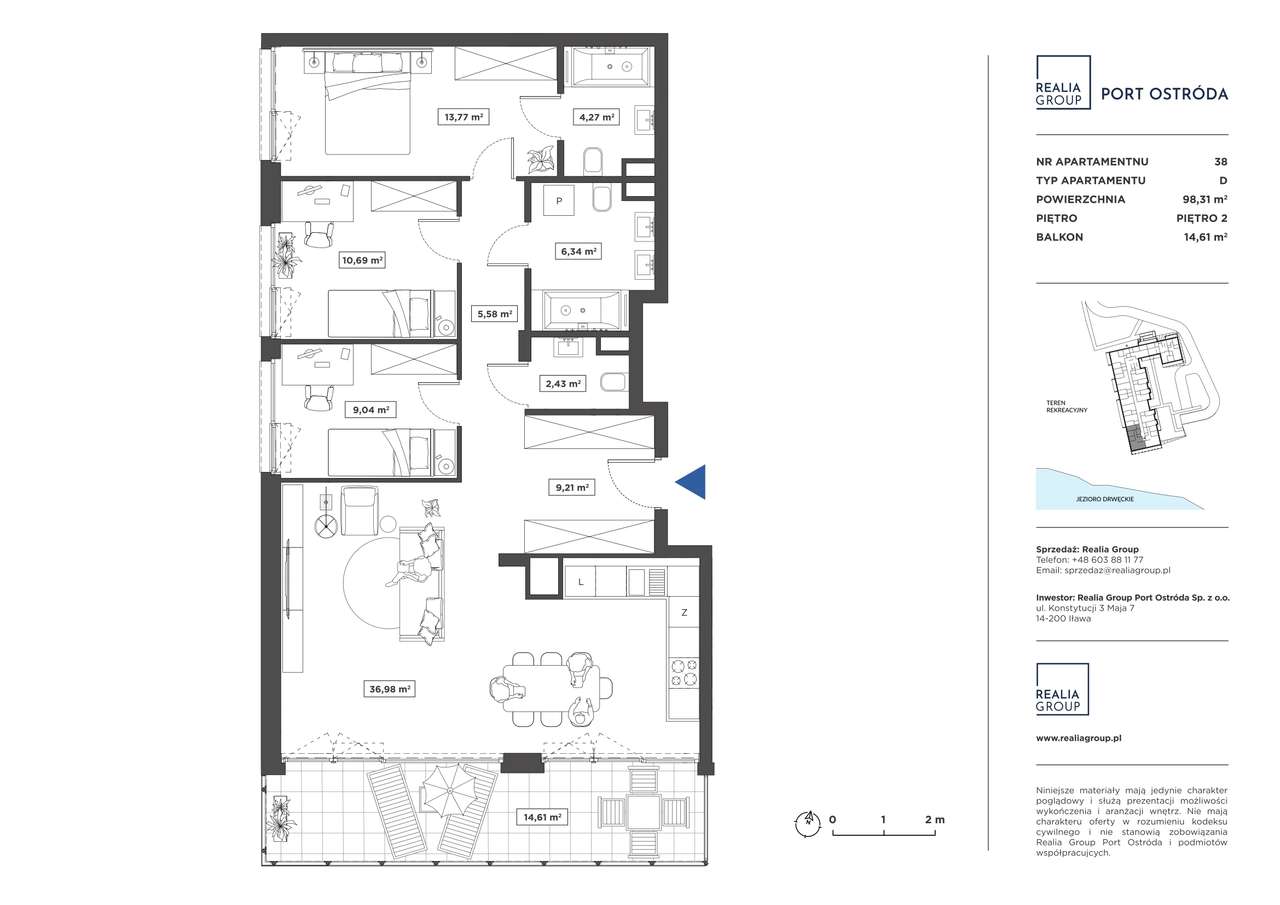 Port Ostróda | mieszkanie 38 - Pełny obrazek: 2/8