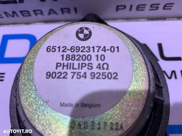 Boxa Boxe Difuzor Difuzoare Audio Philips BMW Seria 1 E81 E82 E87 2004 - 2013 Cod 6923174 6512-6923174-01 - 4