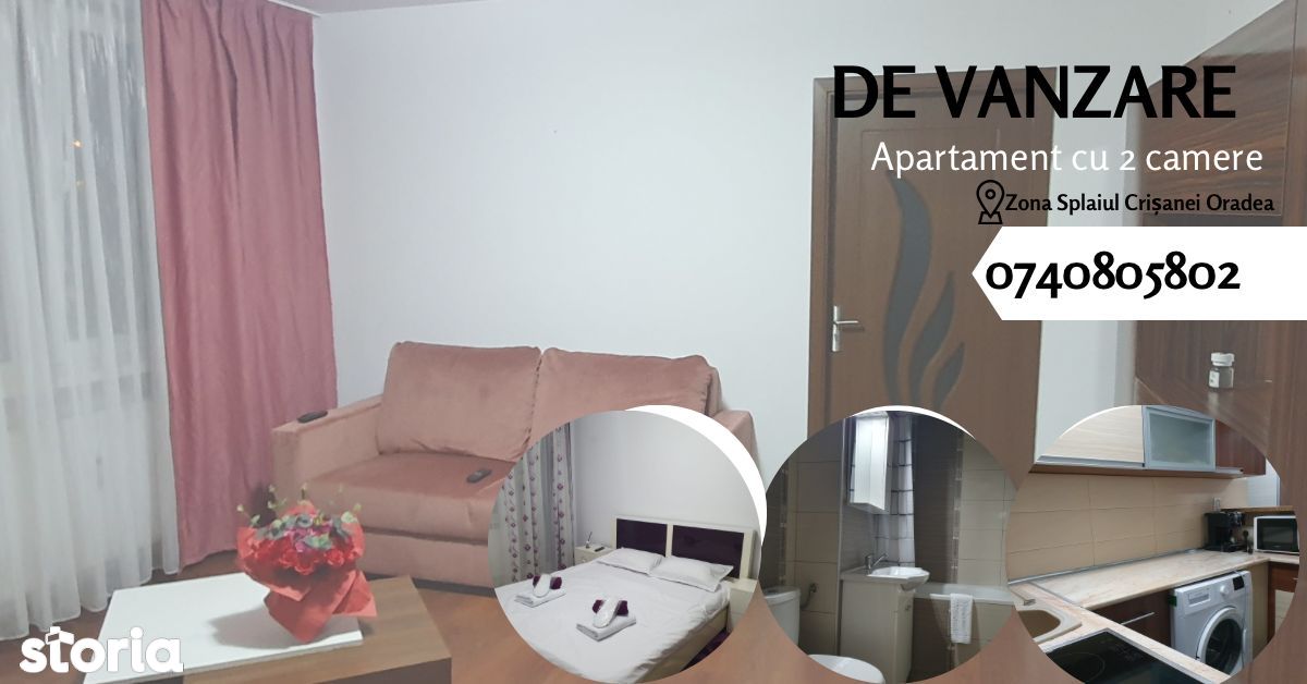 De vanzare- Apartament cu 2 camere, pe Spaiul Crișanei Oradea !