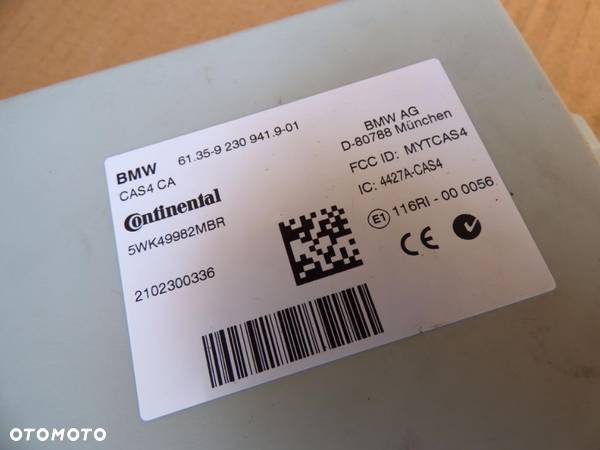 BMW 5 F10 F11 MODUŁ CAS4 CG 9226587 9230941 - 4