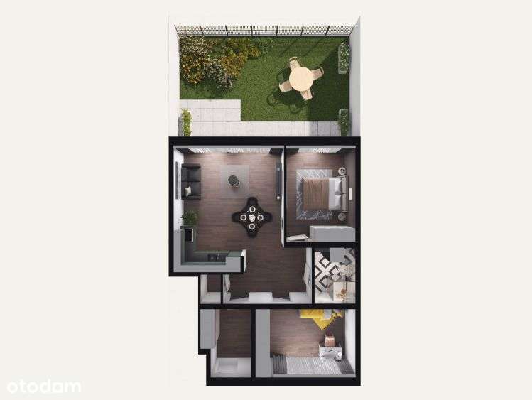 Apartament z ogródkiem 62,66 m2 > ul. Sandomierska - Pełny obrazek: 4/13