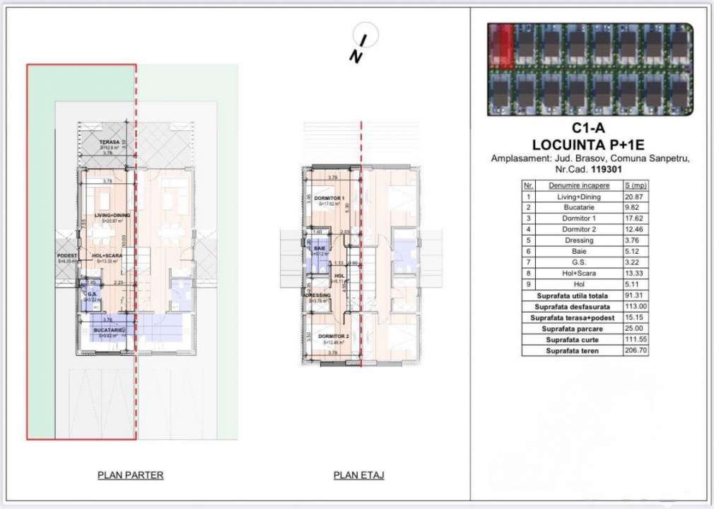 Casa tip duplex Sanpetru Comision 0-14