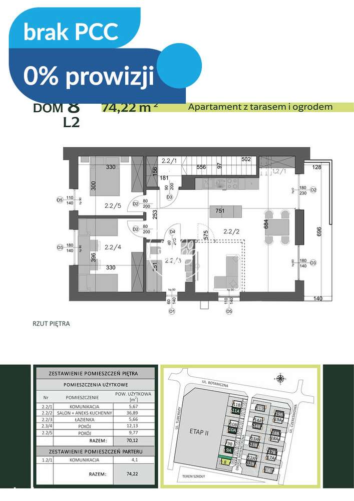 Tuberozy, Osielsko - 0%PROWIZJI