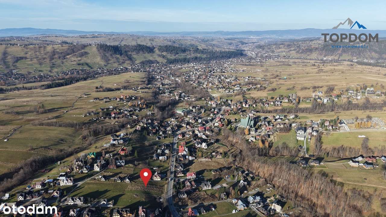 DZIAŁKA Z WIDOKEM W ZAKOPANEM Z POZWOLENIEM NA 3 DOMY I GARAŻ NA 6 AUT-9