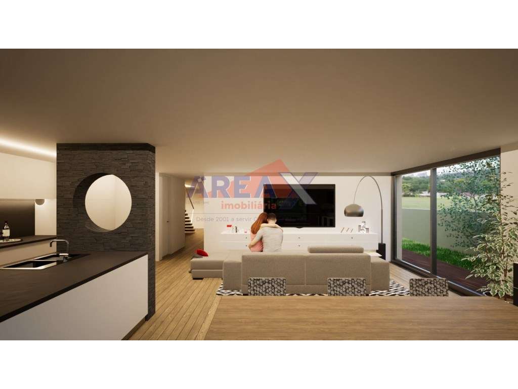 Moradia geminada T4, de arquitetura contemporânea-6