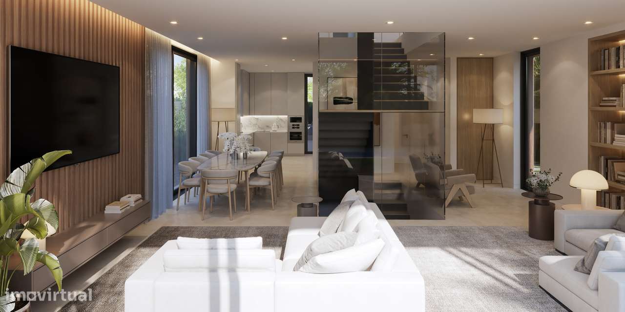 Moradia T4 com piscina, garagem e vista jardim e serra-10