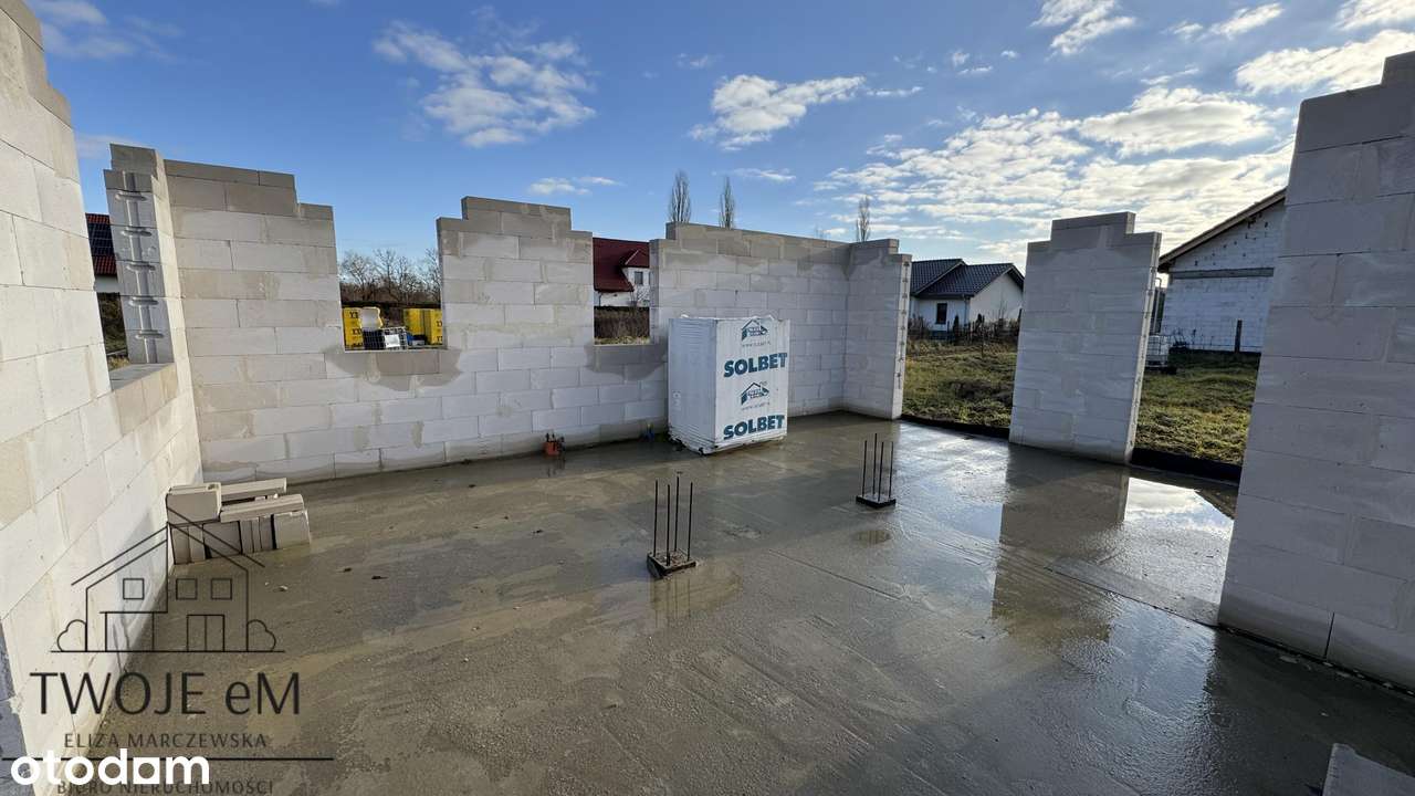 Rozpoczęta inwestycja-bliźniak-duża działka-5